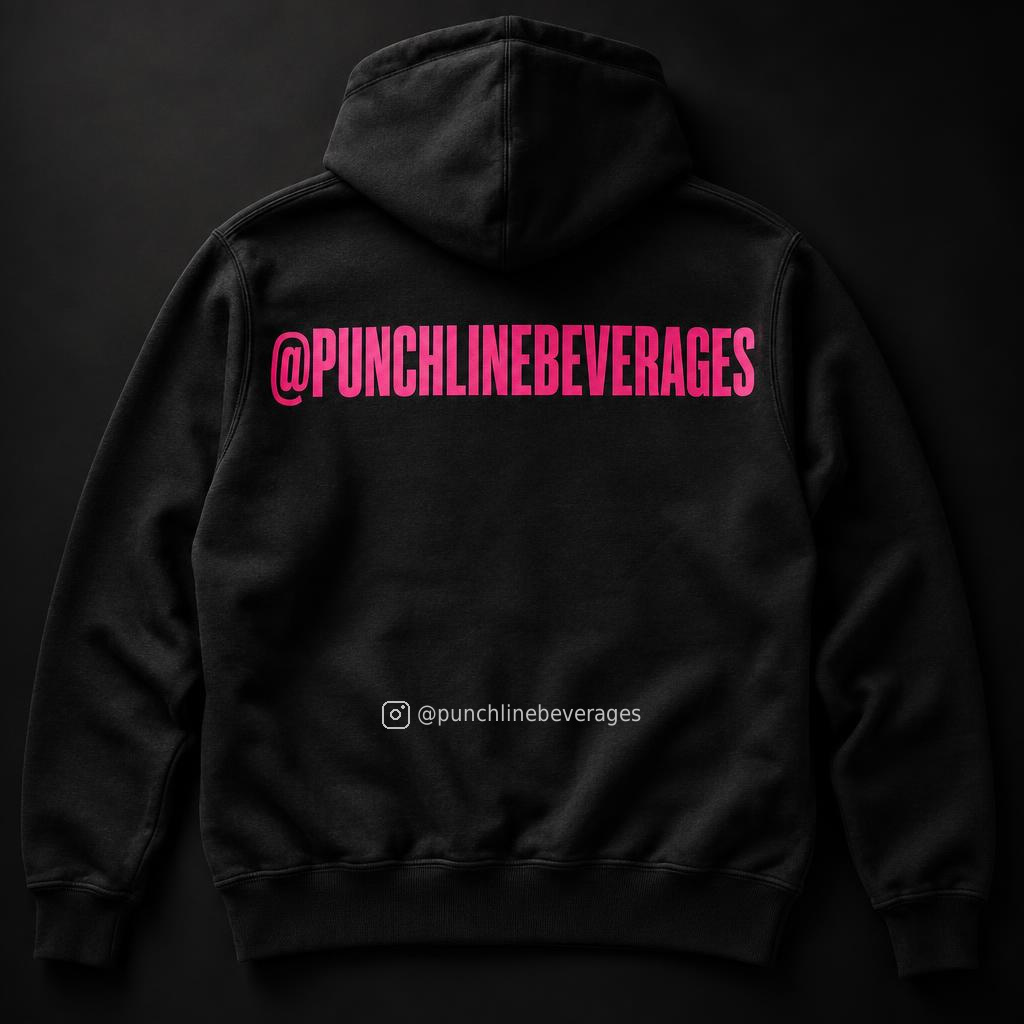 Punchline Drinking Club Hoodie — back