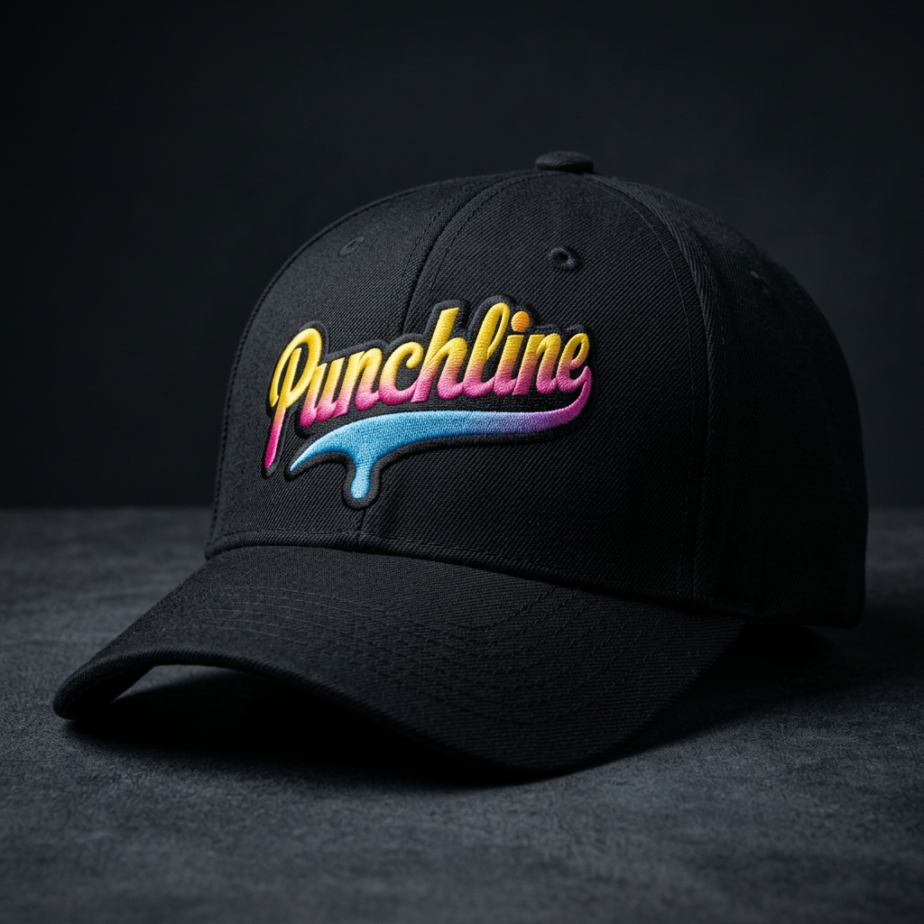 Punchline Embroidered Hat — front